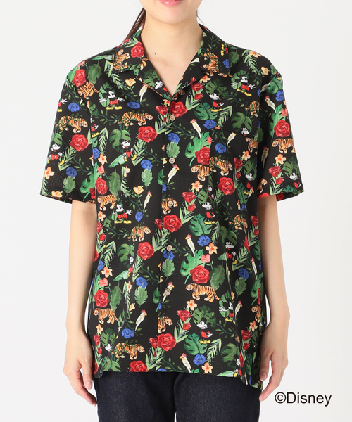 SLOBE IENA(スローブイエナ)の「【LOVALOT】SLOBE別注アロハシャツ(シャツ/ブラウス・レディース・ブラック・MEDIUM/LARGE)」の2枚目の写真