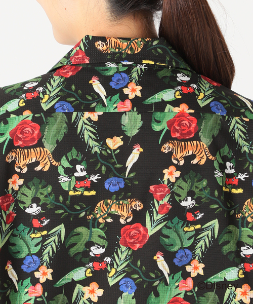 SLOBE IENA(スローブイエナ)の「【LOVALOT】SLOBE別注アロハシャツ(シャツ/ブラウス・レディース・ブラック・MEDIUM/LARGE)」の5枚目の写真