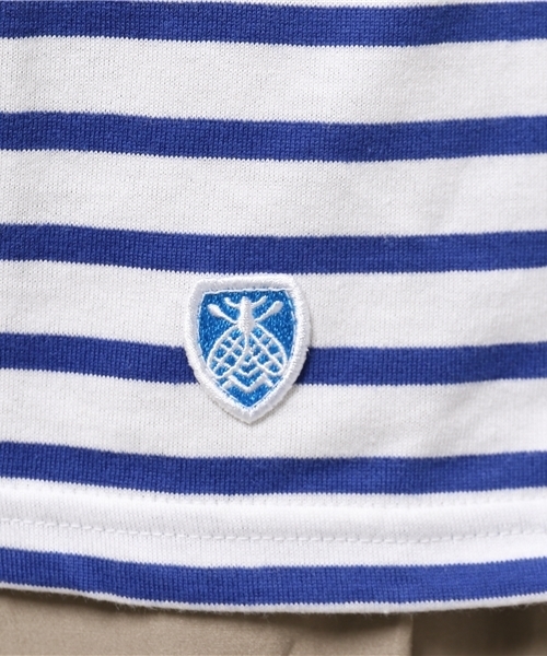 ORCIVAL（オーシバル）の「ORCIVAL 40/2半袖　カットソー（Tシャツ/カットソー・レディース・ホワイト×ブラック/ホワイト×ブルー/ホワイト×イエロー/グレー×ホワイト・FREE）」の12枚目の写真