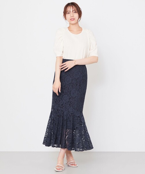 Feroux(フェルゥ)の「【接触冷感・UVケア】ショルダーギャザー カットソー(Tシャツ/カットソー・レディース・ホワイト系/ライラック系/ローズ系・F)」の5枚目の写真