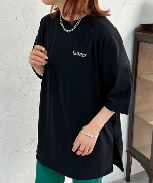apres jour mignon(アプレジュールミニョン)の「アソートBIGTシャツ【ZOZOTOWN限定アイテム】(Tシャツ/カットソー・レディース・ホワイト系その他3/ホワイト系その他/ブラック系その他2/ブラック系その他/ホワイト系その他2/オフホワイト/ブラック/その他・X-LARGE/フリー)」の6枚目の写真