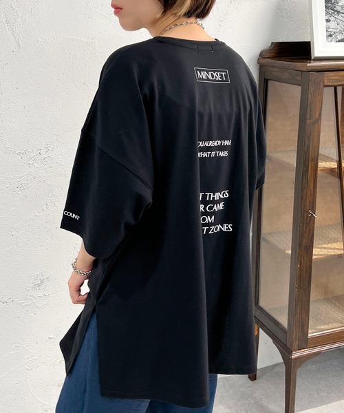 apres jour mignon(アプレジュールミニョン)の「アソートBIGTシャツ【ZOZOTOWN限定アイテム】(Tシャツ/カットソー・レディース・ホワイト系その他3/ホワイト系その他/ブラック系その他2/ブラック系その他/ホワイト系その他2/オフホワイト/ブラック/その他・X-LARGE/フリー)」の7枚目の写真