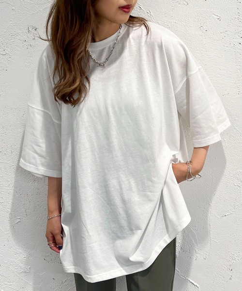 apres jour mignon(アプレジュールミニョン)の「アソートBIGTシャツ【ZOZOTOWN限定アイテム】(Tシャツ/カットソー・レディース・ホワイト系その他3/ホワイト系その他/ブラック系その他2/ブラック系その他/ホワイト系その他2/オフホワイト/ブラック/その他・X-LARGE/フリー)」の12枚目の写真