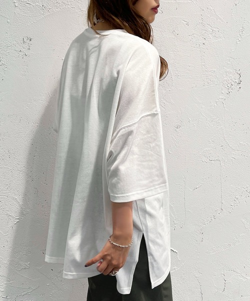 apres jour mignon(アプレジュールミニョン)の「アソートBIGTシャツ【ZOZOTOWN限定アイテム】(Tシャツ/カットソー・レディース・ホワイト系その他3/ホワイト系その他/ブラック系その他2/ブラック系その他/ホワイト系その他2/オフホワイト/ブラック/その他・X-LARGE/フリー)」の13枚目の写真