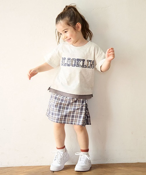 petit main(プティマイン)の「【リンク】ボックスプリーツスカパン(キッズ)(スカート・キッズ・ベージュ/ネイビー/サックスブルー・110cm/120cm/100cm/90cm/80cm/130cm)」の13枚目の写真