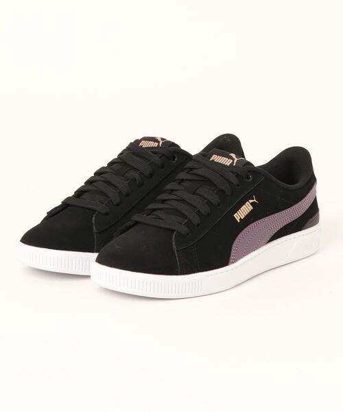 PUMA(プーマ)の「《PUMA》ビッキー V3(スニーカー・レディース・グレー系その他/グレー系その他2/ピンク/ブラック×ホワイト/レッド系その他/ライトグレー/ブラック系その他/ヘザーグレー/ブラック×ブルー/グレー系その他3/シルバー系その他/パープル系その他/プラム・23.0cm/22.5cm/25.0cm/24.5cm/23.5cm/24.0cm/25.5cm/26.0cm/22.0cm)」の2枚目の写真