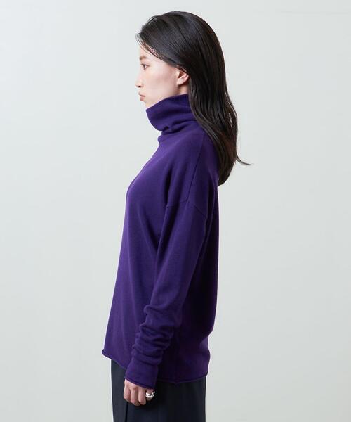 MARW UNITED ARROWS（マルゥ ユナイテッドアローズ）の「＜MARW UNITED ARROWS＞ベーシック タートルネックニット（ニット/セーター・レディース・ダークグレー/パープル/ブラック/ベージュ/オフホワイト/ケリー・FREE）」の8枚目の写真