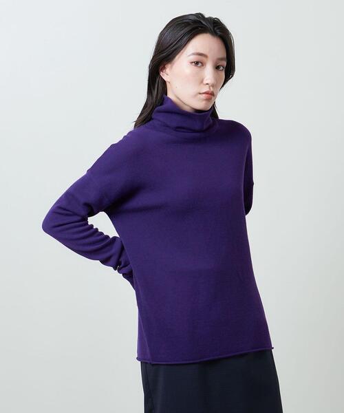 MARW UNITED ARROWS（マルゥ ユナイテッドアローズ）の「＜MARW UNITED ARROWS＞ベーシック タートルネックニット（ニット/セーター・レディース・ダークグレー/パープル/ブラック/ベージュ/オフホワイト/ケリー・FREE）」の14枚目の写真