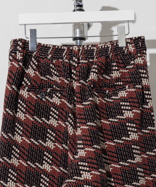 MAISON SPECIAL(メゾンスペシャル)の「《ユニセックスアイテム》キルトジャガードワンタックワイドパンツ【MAISON SPECIAL/メゾンスペシャル】(その他パンツ・メンズ・ブラック・0/1/2)」の6枚目の写真