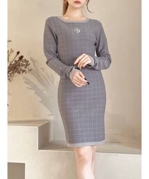 RESEXXY | ポイントロゴニットワンピース(ワンピース)