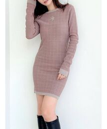 RESEXXY | ポイントロゴニットワンピース(ワンピース)