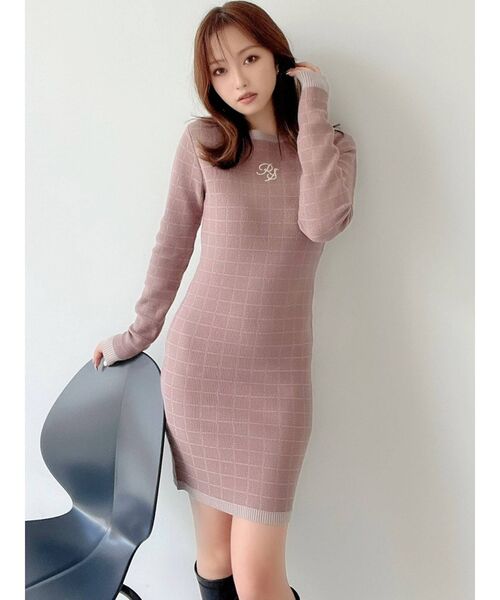 RESEXXY（リゼクシー）の「ポイントロゴニットワンピース（ワンピース・レディース・ブラック/アイボリー/モカ/ブルー・FREE）」の19枚目の写真