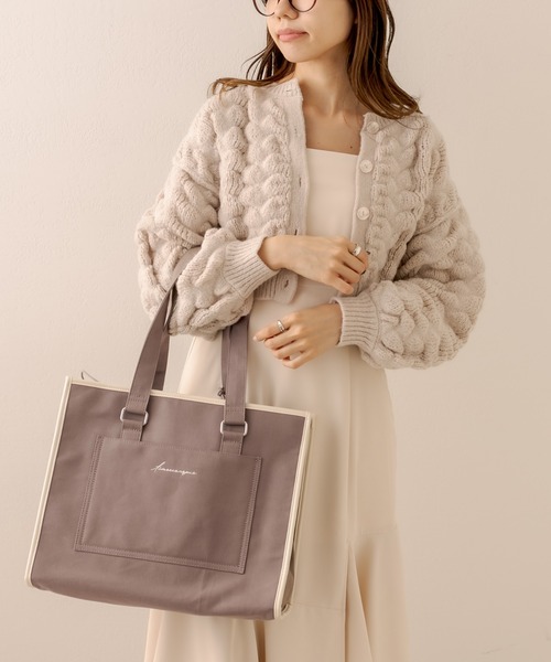 OLIVE des OLIVE(オリーブデオリーブ)の「Aimerianejoieキャリーオントート 1540100404(トートバッグ・レディース・ブラック/ピンク/スミクロ/ブルー/ライトブラウン/ラベンダー・FREE)」の10枚目の写真