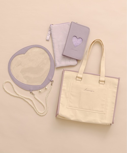 OLIVE des OLIVE(オリーブデオリーブ)の「Aimerianejoieキャリーオントート 1540100404(トートバッグ・レディース・ブラック/ピンク/スミクロ/ブルー/ライトブラウン/ラベンダー・FREE)」の13枚目の写真