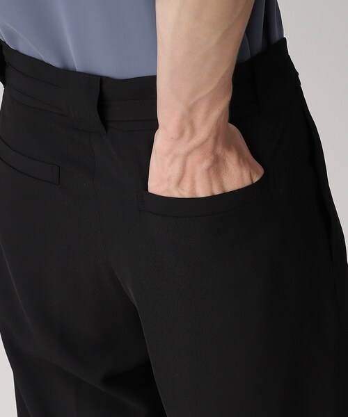 tk.TAKEO KIKUCHI（ティーケータケオキクチ）の「◆トロミツイルナローベルトワイドパンツ（その他パンツ・メンズ・ライトパープル/ネイビー/ブラック・02/01/03）」の9枚目の写真