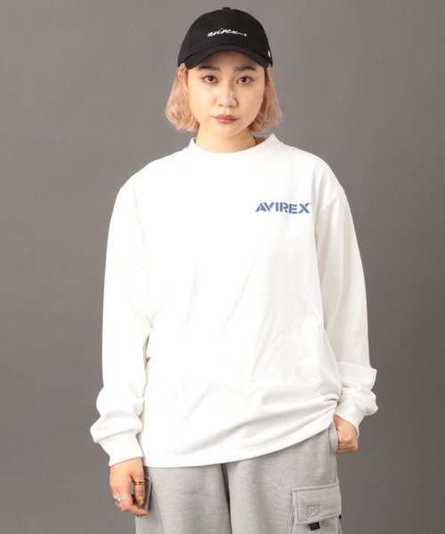 AVIREX（アヴィレックス）の「《REBUILD COLLECTION》ドラゴン＆スネーク 長袖Tシャツ /  L/S T-SHIRT DRAGON&SNAKE（Tシャツ/カットソー・レディース・ホワイト/ブラック・M/L/2XL/XL）」の6枚目の写真