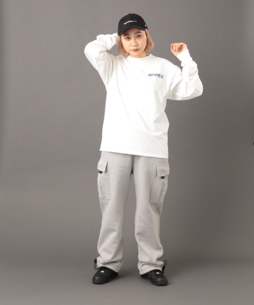 AVIREX（アヴィレックス）の「《REBUILD COLLECTION》ドラゴン＆スネーク 長袖Tシャツ /  L/S T-SHIRT DRAGON&SNAKE（Tシャツ/カットソー・レディース・ホワイト/ブラック・M/L/2XL/XL）」の13枚目の写真