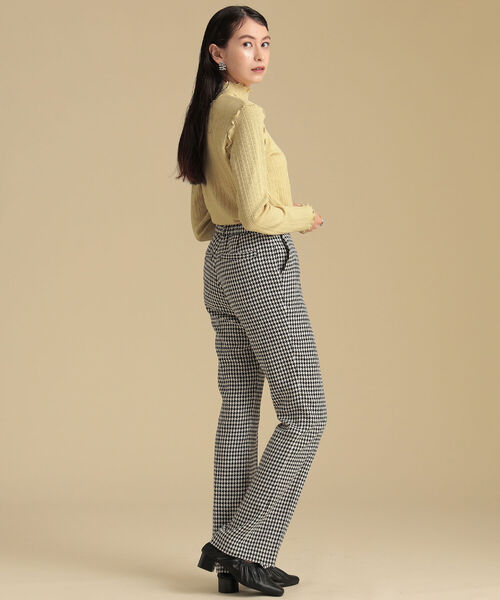 Ray BEAMS(レイビームス)の「Ray BEAMS / チェック フレア パンツ(その他パンツ・レディース・ブラウン/ブラック・1/0)」の6枚目の写真