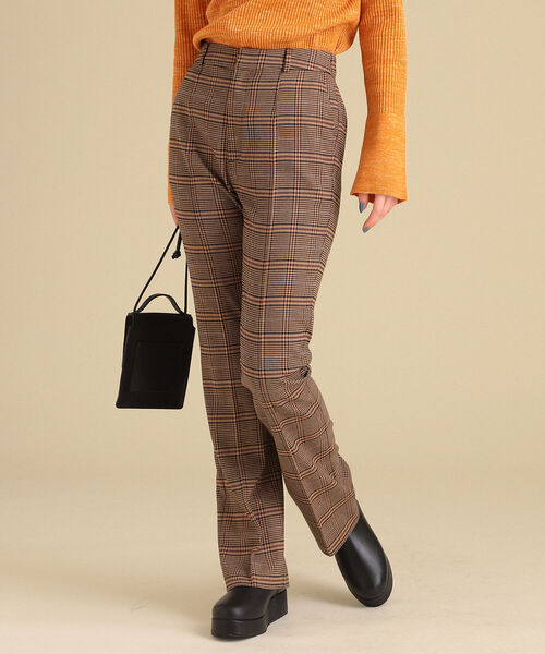 Ray BEAMS(レイビームス)の「Ray BEAMS / チェック フレア パンツ(その他パンツ・レディース・ブラウン/ブラック・1/0)」の18枚目の写真