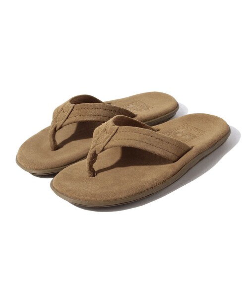 ISLAND SLIPPER（アイランドスリッパ）の「◇ISLAND SLIPPER×BEAMS / 別注 スエードトングサンダル（サンダル・メンズ・ネイビー/ブラウン系その他/オリーブ・8inch/9inch/10inch）」の2枚目の写真