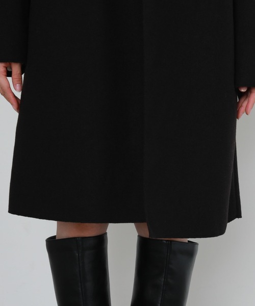 archives（アルシーヴ）の「ニードルパンチミドルコート（チェスターコート・レディース・グリーン/グレイッシュベージュ/アイボリー/ブラック・MEDIUM）」の22枚目の写真