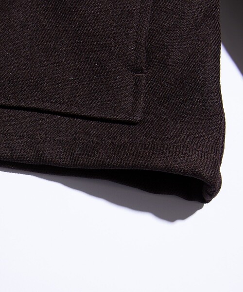 FREAK'S STORE(フリークスストア)の「FREAK'S STORE/フリークスストア ウーリージップJKT/ポリエステルウール/ハンティングジャケット(ブルゾン・メンズ・ライトグレー/ブラック/ベージュ/ブラウン/ダークグレー・SMALL/MEDIUM/LARGE)」の17枚目の写真