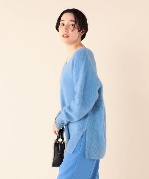 NOLLEY’S sophi ヘアリーVネックプルオーバーニット NOLLEY'S Sophi（ノーリーズソフィ）の「ヘアリーVネックプルオーバー
