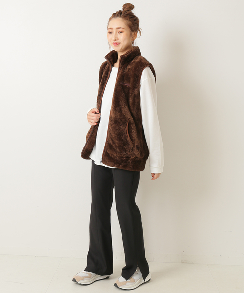 Spick & Span（スピックアンドスパン）の「パウダーツイルストレッチスリットパンツ（その他パンツ・レディース・ブラック・40/38/36）」の3枚目の写真