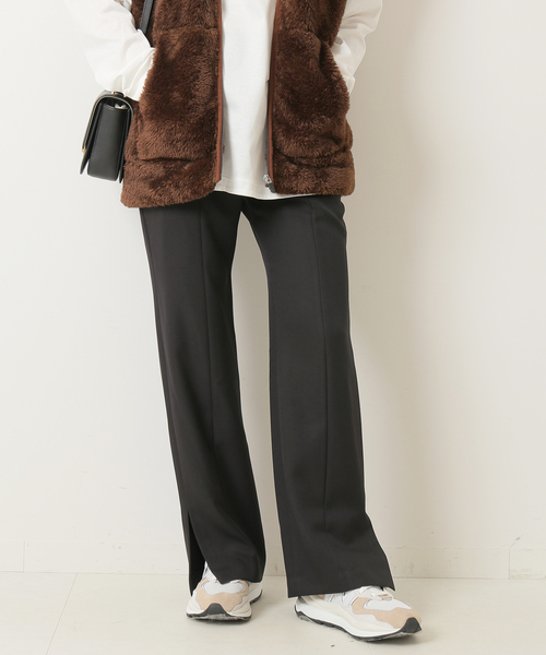 Spick & Span（スピックアンドスパン）の「パウダーツイルストレッチスリットパンツ（その他パンツ・レディース・ブラック・40/38/36）」の19枚目の写真