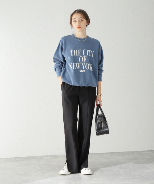 Spick & Span（スピックアンドスパン）の「パウダーツイルストレッチスリットパンツ（その他パンツ・レディース・ブラック・40/38/36）」の21枚目の写真