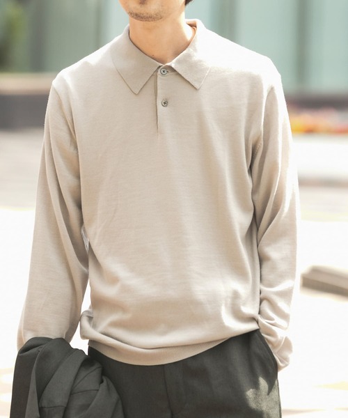 URBAN RESEARCH DOORS(アーバンリサーチドアーズ)の「LIFE STYLE TAILOR ハーモニーニットポロシャツ(ポロシャツ・メンズ・ネイビー/グレー系その他/ブルー系その他・40/38/42)」の18枚目の写真