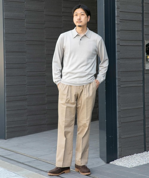 URBAN RESEARCH DOORS(アーバンリサーチドアーズ)の「LIFE STYLE TAILOR ハーモニーニットポロシャツ(ポロシャツ・メンズ・ネイビー/グレー系その他/ブルー系その他・40/38/42)」の19枚目の写真