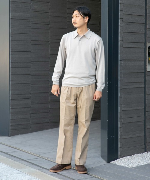 URBAN RESEARCH DOORS(アーバンリサーチドアーズ)の「LIFE STYLE TAILOR ハーモニーニットポロシャツ(ポロシャツ・メンズ・ネイビー/グレー系その他/ブルー系その他・40/38/42)」の7枚目の写真