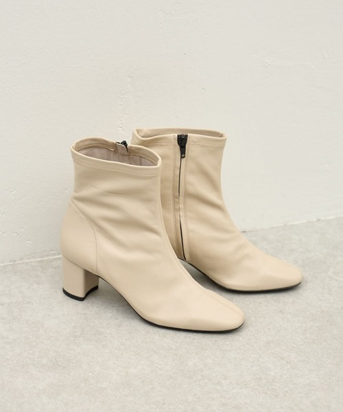 BEARDSLEY（ビアズリー）の「《FABIO RUSCONI・35～38サイズ》ショートブーツ（ブーツ・レディース・ブラウン/アイボリー・38/35/36/37）」の13枚目の写真