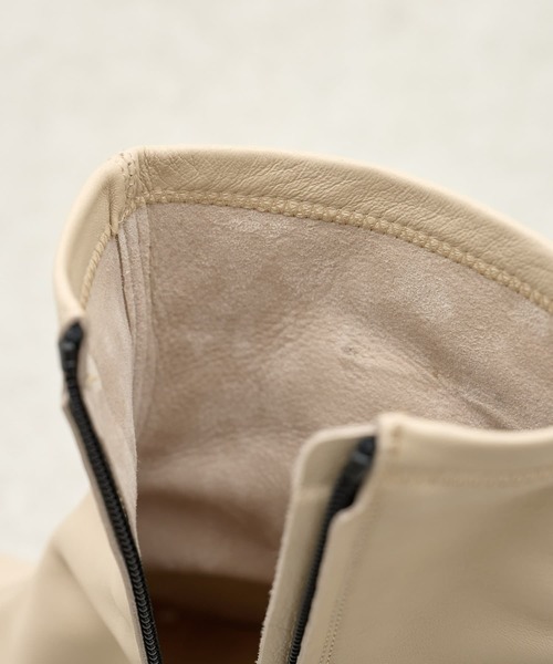 BEARDSLEY（ビアズリー）の「《FABIO RUSCONI・35～38サイズ》ショートブーツ（ブーツ・レディース・ブラウン/アイボリー・38/35/36/37）」の5枚目の写真