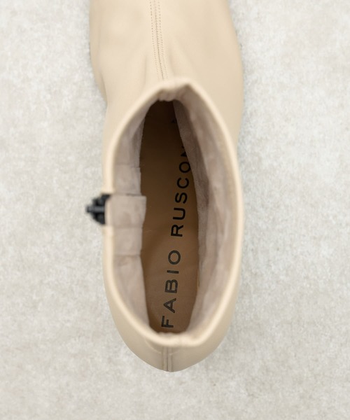 BEARDSLEY（ビアズリー）の「《FABIO RUSCONI・35～38サイズ》ショートブーツ（ブーツ・レディース・ブラウン/アイボリー・38/35/36/37）」の8枚目の写真