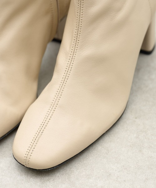 BEARDSLEY（ビアズリー）の「《FABIO RUSCONI・35～38サイズ》ショートブーツ（ブーツ・レディース・ブラウン/アイボリー・38/35/36/37）」の3枚目の写真