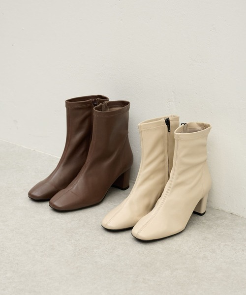 BEARDSLEY（ビアズリー）の「《FABIO RUSCONI・35～38サイズ》ショートブーツ（ブーツ・レディース・ブラウン/アイボリー・38/35/36/37）」の11枚目の写真