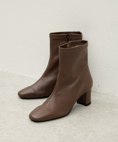 BEARDSLEY（ビアズリー）の「《FABIO RUSCONI・35～38サイズ》ショートブーツ（ブーツ・レディース・ブラウン/アイボリー・38/35/36/37）」の12枚目の写真