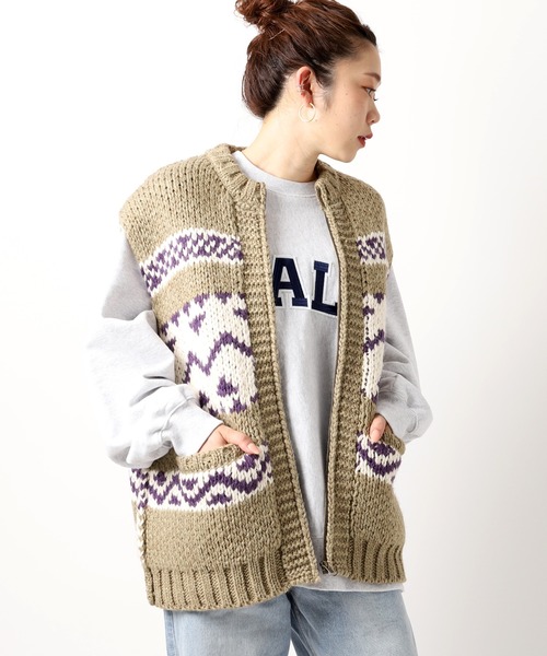 美品　カウチンニットベスト JOINT WORKS（ジョイントワークス）の「カウチンニットベスト