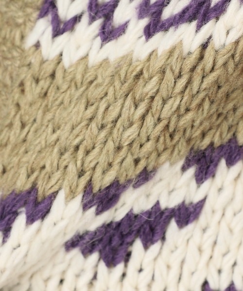 JOINT WORKS（ジョイントワークス）の「カウチンニットベスト（ベスト・レディース・ブラウン系その他/ネイビー・FREE）」の21枚目の写真