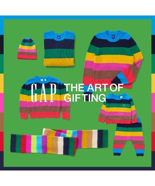 GAP（ギャップ）の「ハッピーストライプ セーターセットアップ (ベビー 