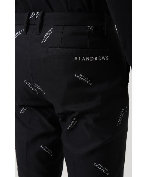 St ANDREWS】ロゴジャガードパンツ (MENS) St ANDREWS】ロゴジャガード