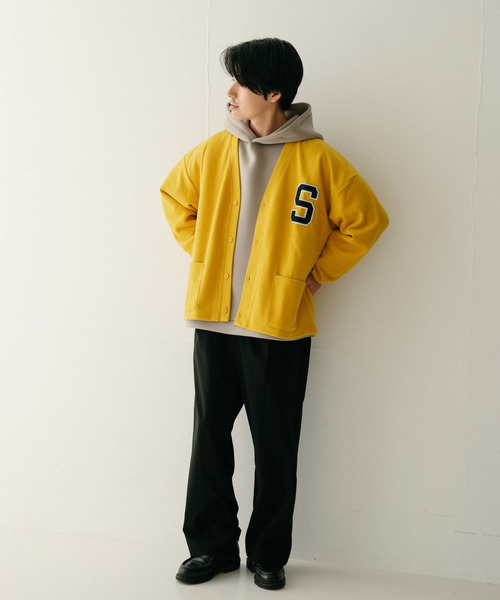 ITEMS URBANRESEARCH(アイテムズ アーバンリサーチ)の「SCREEN STARS サガラワッペン起毛フライスカーディガン(カーディガン/ボレロ・メンズ・オレンジ/イエロー/グリーン/ブラック/ブルー・MEDIUM/LARGE)」の10枚目の写真