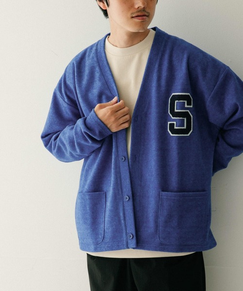 ITEMS URBANRESEARCH(アイテムズ アーバンリサーチ)の「SCREEN STARS サガラワッペン起毛フライスカーディガン(カーディガン/ボレロ・メンズ・オレンジ/イエロー/グリーン/ブラック/ブルー・MEDIUM/LARGE)」の11枚目の写真