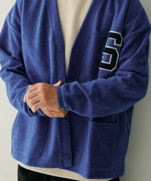 ITEMS URBANRESEARCH(アイテムズ アーバンリサーチ)の「SCREEN STARS サガラワッペン起毛フライスカーディガン(カーディガン/ボレロ・メンズ・オレンジ/イエロー/グリーン/ブラック/ブルー・MEDIUM/LARGE)」の14枚目の写真
