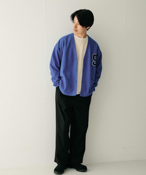 ITEMS URBANRESEARCH(アイテムズ アーバンリサーチ)の「SCREEN STARS サガラワッペン起毛フライスカーディガン(カーディガン/ボレロ・メンズ・オレンジ/イエロー/グリーン/ブラック/ブルー・MEDIUM/LARGE)」の15枚目の写真
