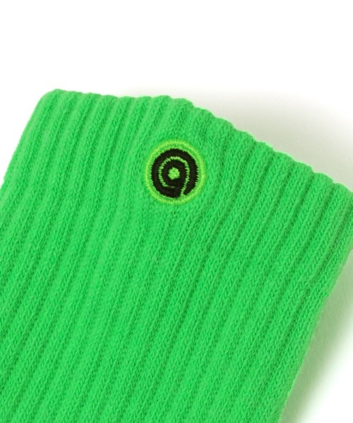 niko and...（ニコアンド）の「【AMERIB(アメリブ)】ヒールロゴロングソックス（ソックス/靴下・メンズ・ホワイト/イエロー/グリーン/ブラック/アイボリー・FREE）」の9枚目の写真