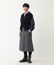 【MHL.】2022年AW COTTON WOOL DRILL スカート 2 MHL.（エムエイチエル）の「WOOL COTTON DRILL（スカート）」 - WEAR