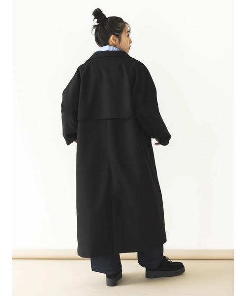 koe（コエ）の「モッサライクステンカラーコート（ステンカラーコート・レディース・グリーン/ダークブルー/ブラック・FREE）」の21枚目の写真